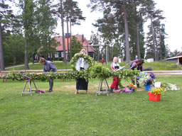 kl&auml;ddning av st&aring;ngen